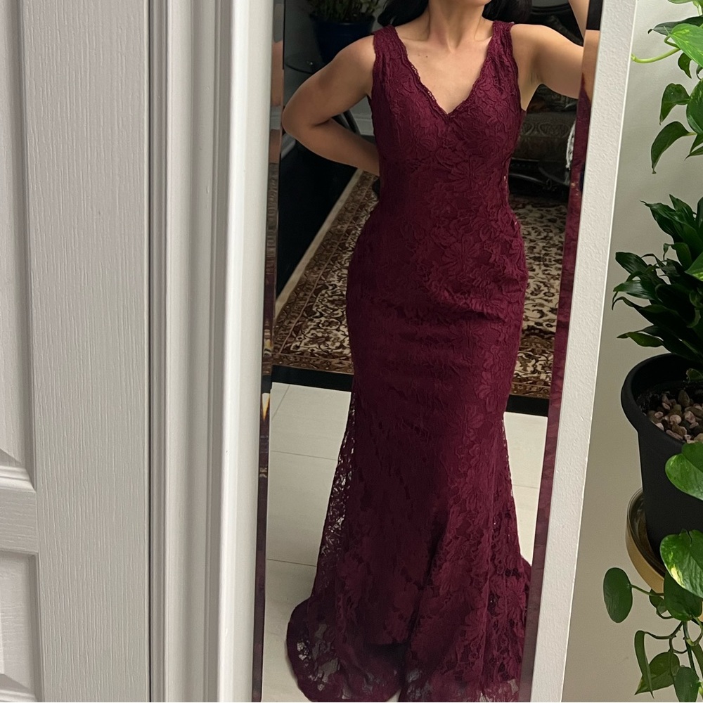 Mermaid style evening gown from Melanie Lynn